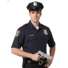 Pistolet de police en m√©tal 18 cm  