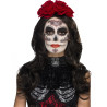 Kit maquillage glamour avec faux cils et bijoux femme Dia de los muertos  