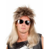 Perruque pop rock blonde homme  