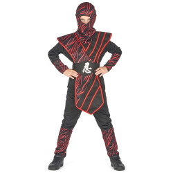 D√©guisement ninja fauve rouge gar√ßon  