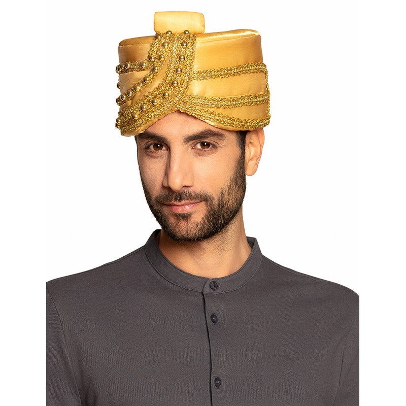 Chapeau sultan dor√© adulte  