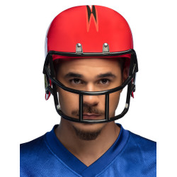 Casque joueur football rouge adulte  