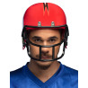 Casque joueur football rouge adulte  