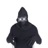Masque int√©gral √† capuche visage invisible et yeux lumineux blanc adulte  