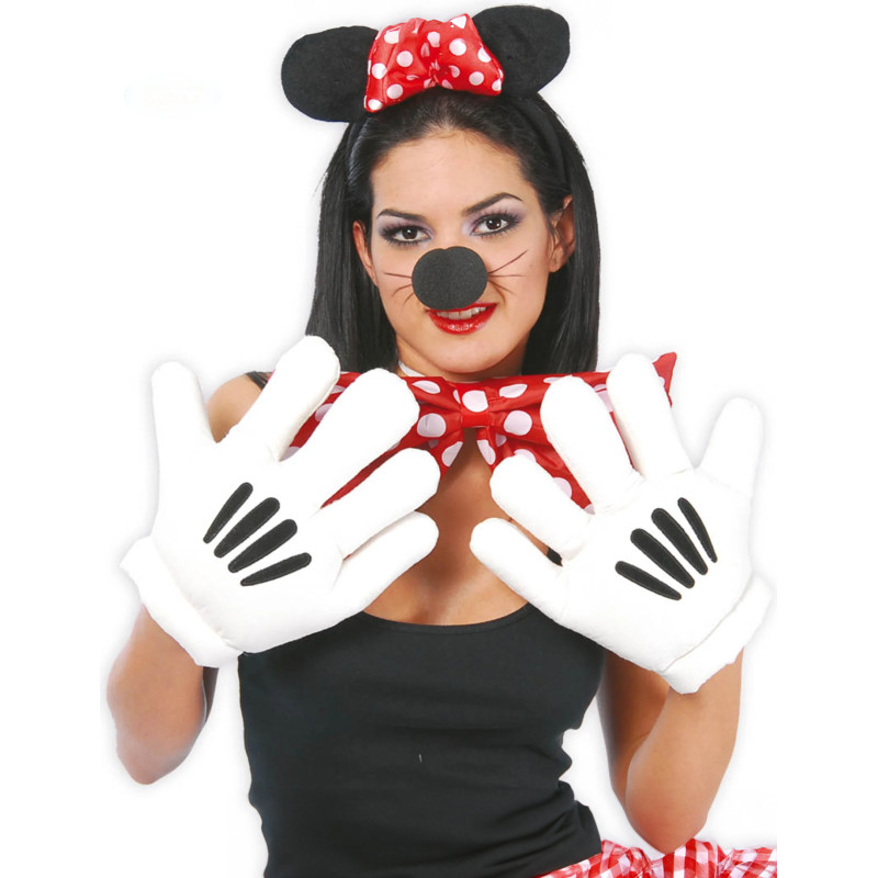 Gants mains g√©antes souris adulte  