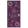 Chemin de table mystique velours violet et motifs or  