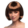 Perruque courte ch√¢tain femme  