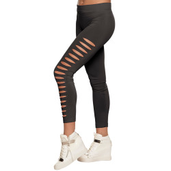 Legging trou√© noir adulte  