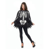 Poncho squelette adulte  