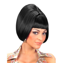 Perruque carr√© noire femme  