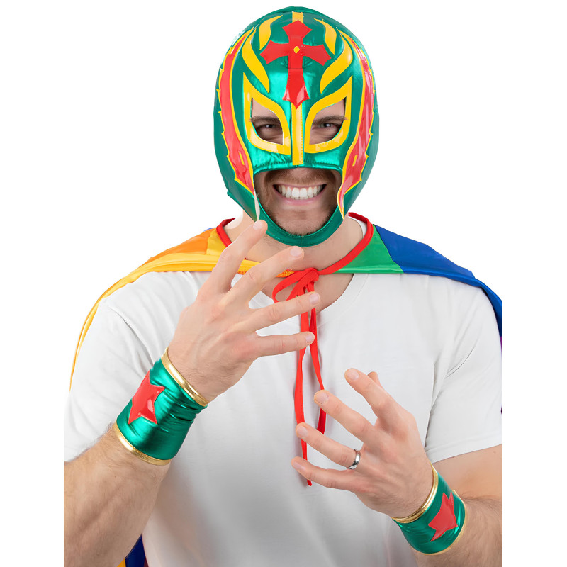 Kit d√©guisement lutteur Mexicain adulte  