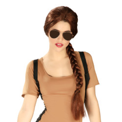 Perruque tresse aventuri√®re femme  