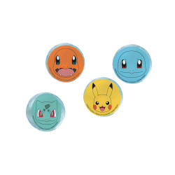 4 Balles rebondissantes Pok√©mon 4 cm  