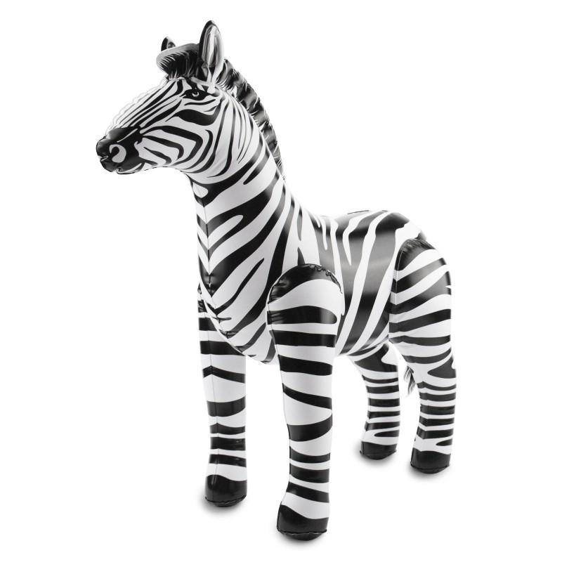 Z√®bre gonflable 60 x 55 cm d√©coration safari  