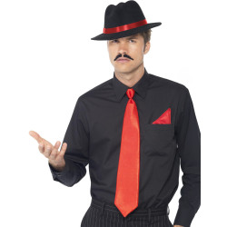 Kit gangster rouge adulte  