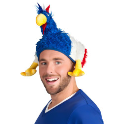 Chapeau coq supporter France adulte  