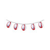 Guirlande papier ignifug√© Ballons de rugby 5m  