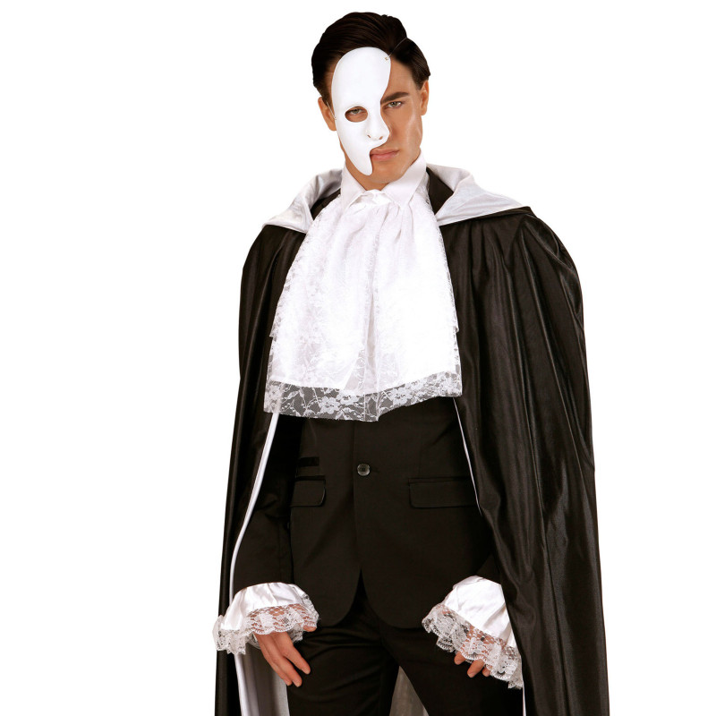 Jabot et manchettes dentelle blanche adulte  