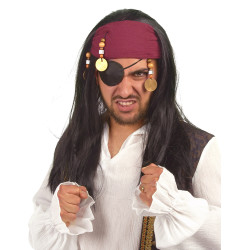 Perruque de pirate adulte  
