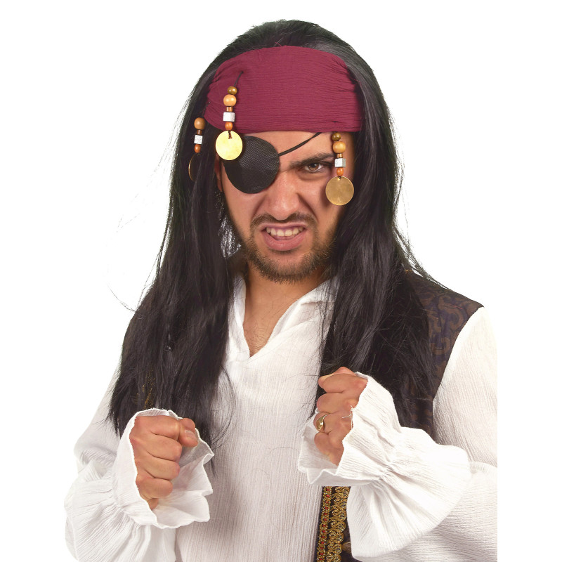 Perruque de pirate adulte  