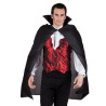 Cape vampire noire adulte 120 cm Halloween  