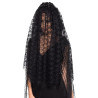 Voile long veuve noire adulte  