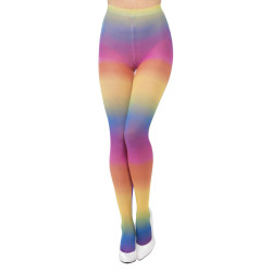 Collants opaques arc-en-ciel femme  