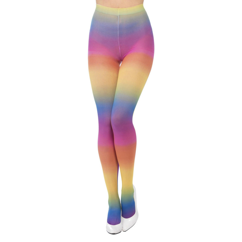 Collants opaques arc-en-ciel femme  