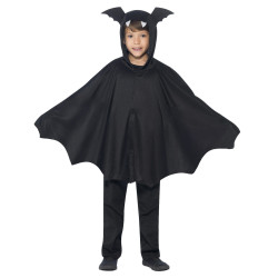 D√©guisement poncho chauve-souris noir enfant Halloween  