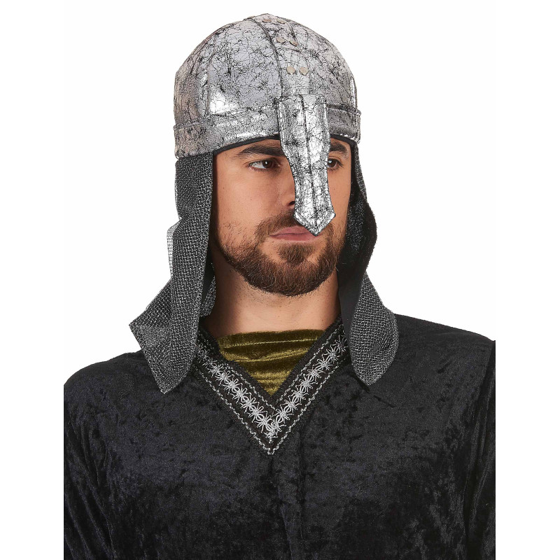 Casque chevalier guerrier souple adulte  