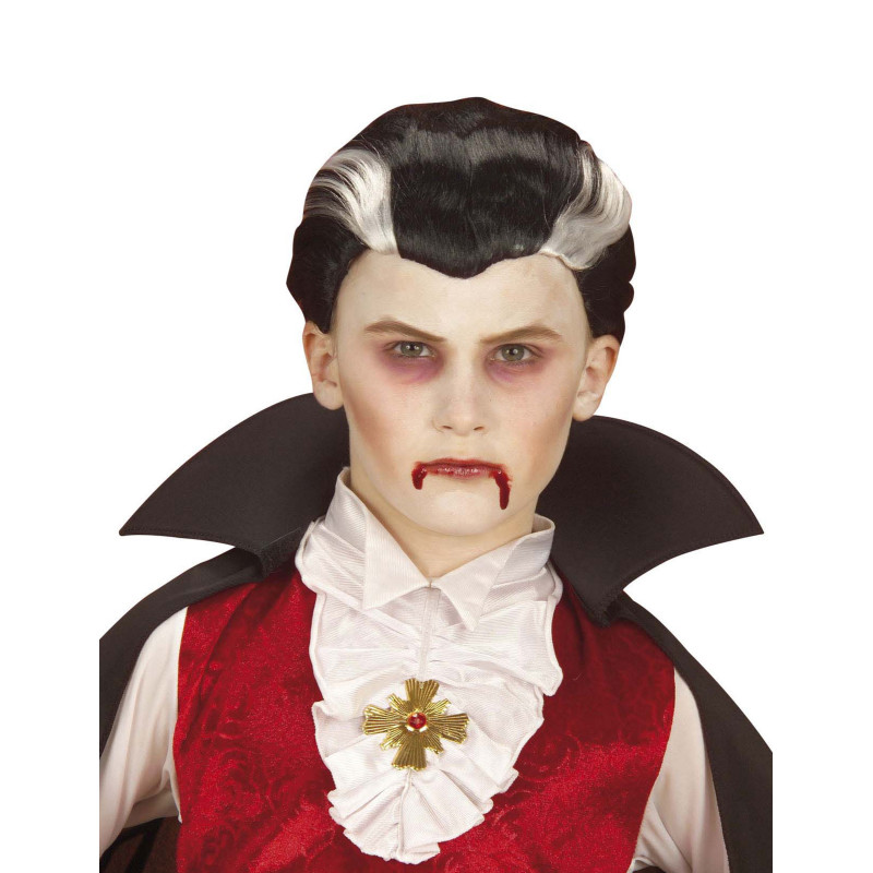 Perruque vampire bicolore enfant Halloween  
