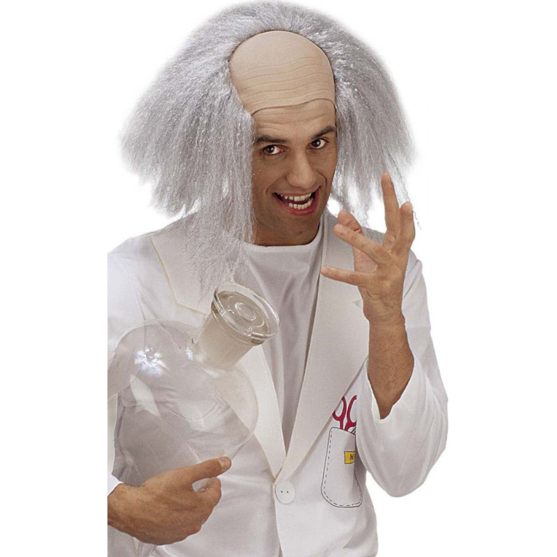 Perruque professeur fou adulte  