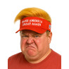Visi√®re avec cheveux Make America Great Again adulte  