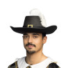 Chapeau mousquetaire noir adulte  