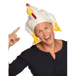 Chapeau de coq blanc  