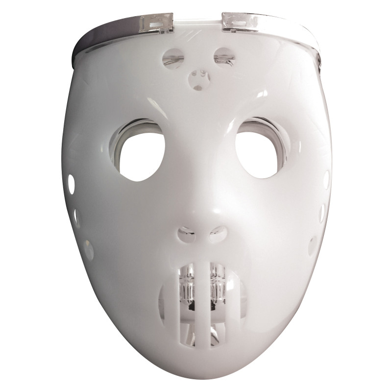 Masque 2 en1 lumimeux joueur de hockey adulte  