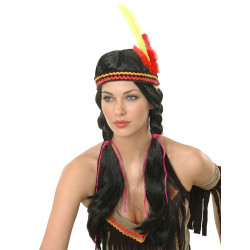 Perruque longue indienne femme  