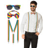 Kit accessoires arc en ciel adulte  