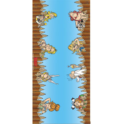 Chemin de table tissu Ast√©rix 3 m  
