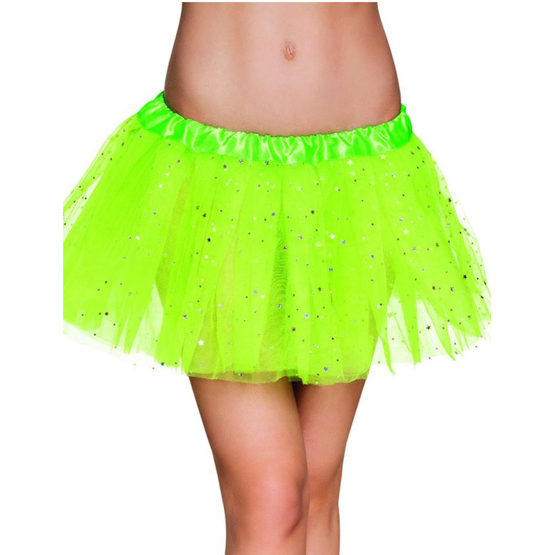 Tutu vert √©toile scintillante femme  