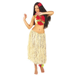 Jupe hawai√´nne naturelle adulte  