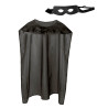 Kit cape et masque super h√©ros noir adulte  