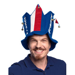 Chapeau avec grelot supporter France adulte  