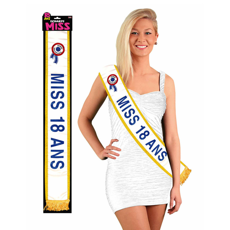 Echarpe Miss 18 ans 184 cm  