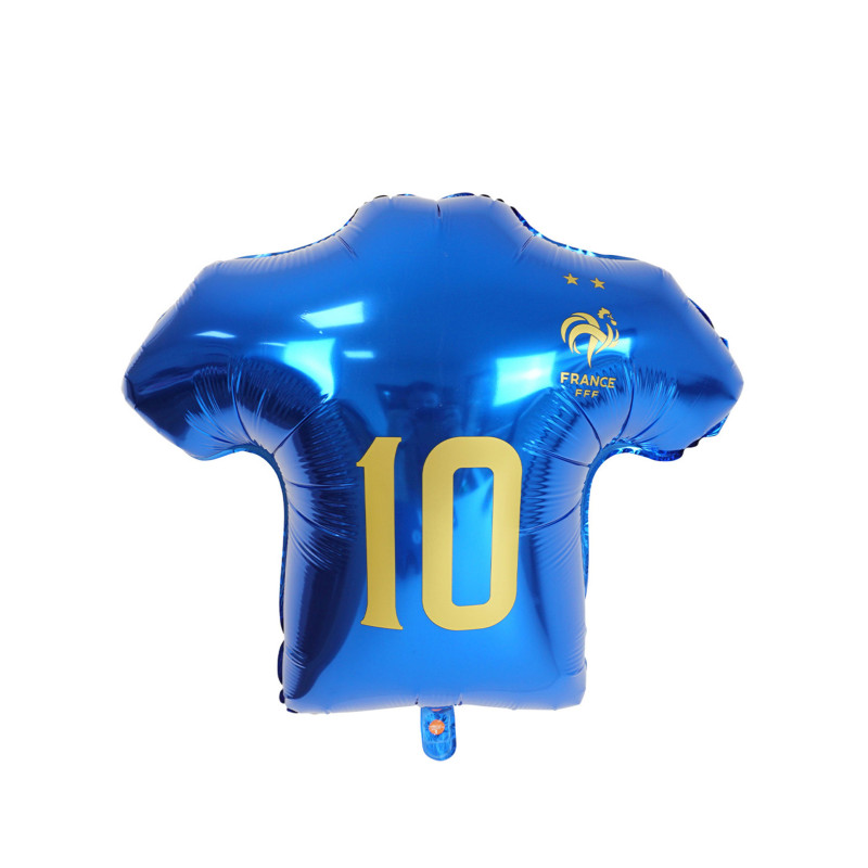 Ballon aluminium FFF en forme de maillot 60 cm  