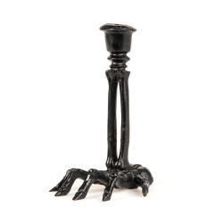 Chandelier en r√©sine squelette noir 16 cm  