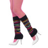 Jambi√®res stri√©es noires et multicolores femme  