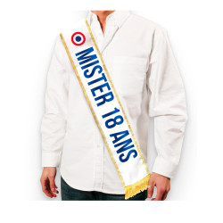 Echarpe tricolore Mister 18 ans  
