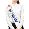 Echarpe de miss personnalisable anniversaire avec dipl√¥me et feutre  