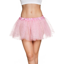 Tutu rose √©toile scintillante femme  